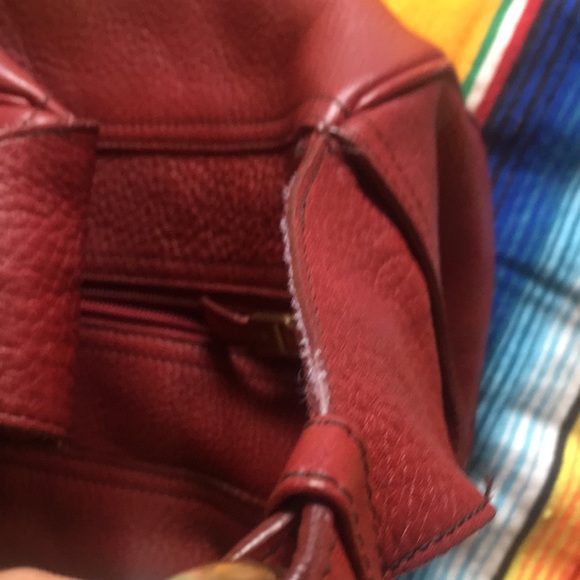 Ruby red 100% leather purse by Talbots - Picture 10 of 11